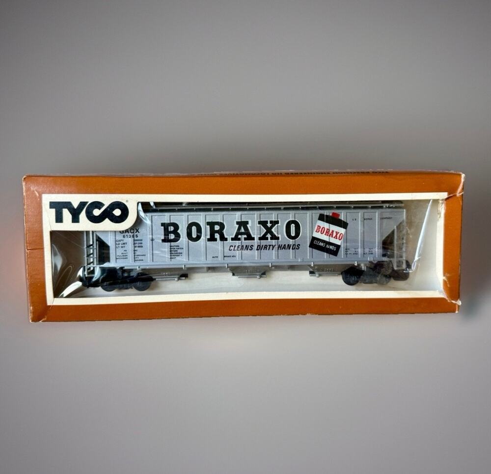 TYCO HO Scale Boraxo 54’ Covered Hopper GACX 61385 #359B w/ Original Box